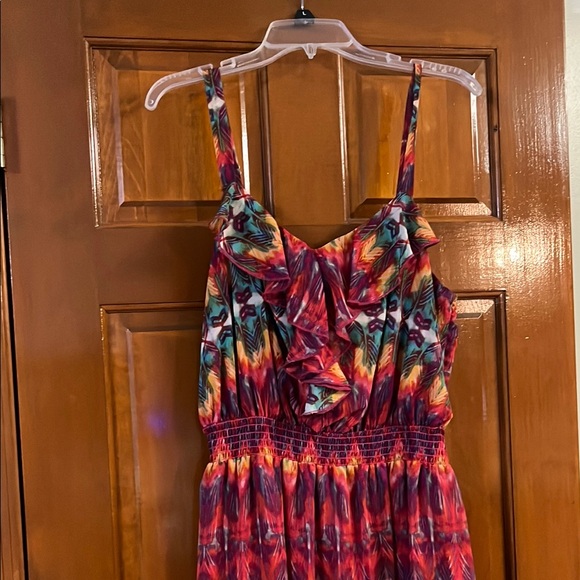 Faded Glory Dresses & Skirts - Faded Glory Pink and Green Smocked Sundress